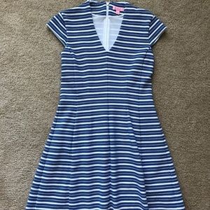 Lilly Pulitzer Dress White Blue Dress Size M